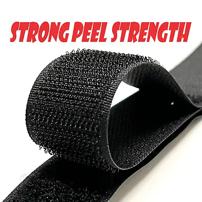 Velcro® Brand 1  Inch Wide Black Hook And Loop - SEW-ON Type - 5 FEET  • $11.95