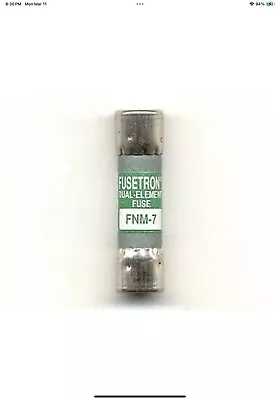 FNM-7 - 7 Amp Fusetron Time-Delay Suppl. Cartridge Fuse 250V Ul Listed (1/Pk) • $20.55