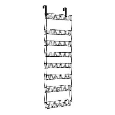 8-Tier Over The Door Pantry Organizer Heavy-Duty Metal Baskets Hanging Storage • $24.78