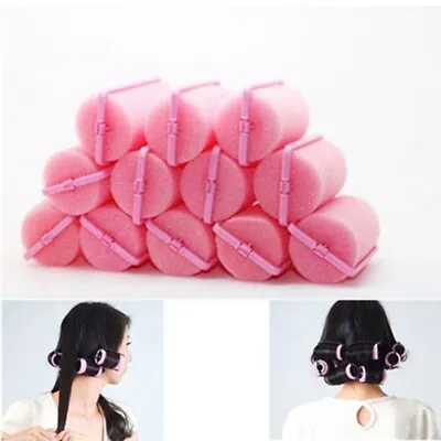 $10.39 • Buy 12Pcs/set Curlers Twist Tool   Foam Cushion Hair Styling Rollers