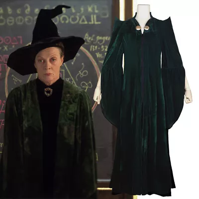 Minerva McGonagall Cosplay Hogwarts Robe Costumes Longuette Complimentary Hat • $76.07