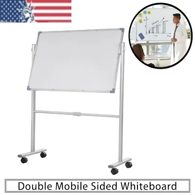 36  X 24  Double Sided Mobile Dry Erase Board Magnetic Whiteboard With Stand • $65.47