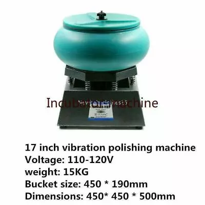 10 12 17 Vibratory Tumbler Polisher Vibrating Tumbler Polishing Machine110V 220V • $405.10