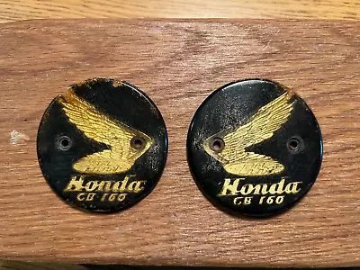 Original Honda CB160 CB 160 160cc Circle Gas Tank Emblem Badge Pair Set • $14.99