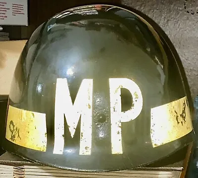 Original Vietnam/Cold War Era US Army Military Police Helmet Liner 140th MP BTN. • $100