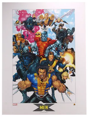 X-Men Lithograph By Salvador Larroca Marvel Comics Wolverine Colossus Cable • $34.95