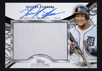 Topps Bunt Sterling 2023 Miguel Cabrera Autographed Relic Digital Card • $1.50