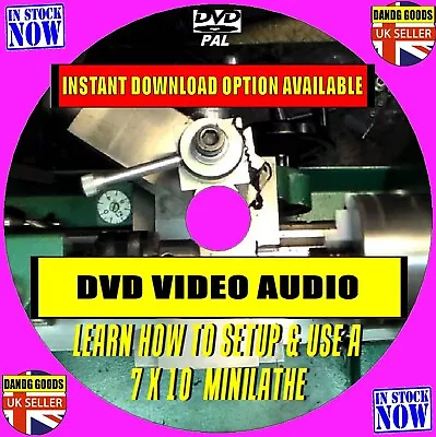 Learn How To Operate 7 X10 Mini Lathe Lessons Practical Techniques Diy Guide Dvd • £5.79