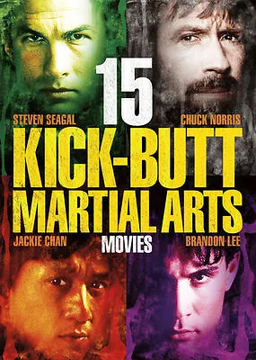 15-Kick-Butt Martial Arts Movies (DVD 2013 3-Disc Set) • $4.48