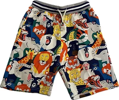 Mini Boden Rib Waist Safari Animal Jersey Shorts 12 EUC • $20