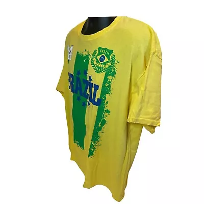 Brazil Soccer Team Shirt Mens XXL Yellow • $16.99