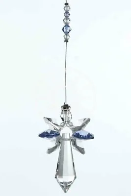 £15.99 • Buy September Birthstone Sapphire Crystal Large Guardian Angel Hanging Charm