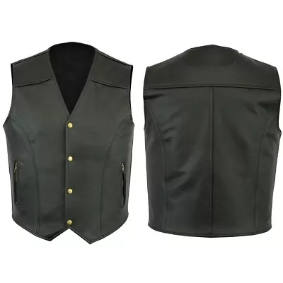 Fashionable Vintage Motorcycle Riding Club Vest For Men With Zip Pockets • $54.44