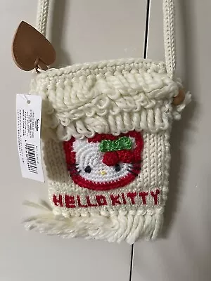 Sanrio Hello Kitty Japanese Kids Knit Shoulder Cross Body Bag New With Tag • $38.88