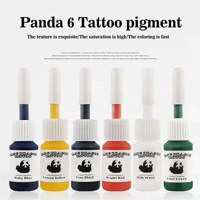 $10.02 • Buy 6 Colors Tattoo Ink Pigment Set Body Arts Tattoo Inks Permanent Makeup Paints US