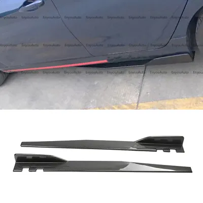 For Mazda MX-5 Miata 46  Side Skirt Extension Rocker Panel Splitter Carbon Fiber • $52.25