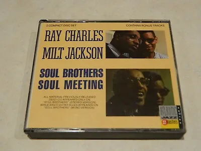 Milt Jackson & Ray Charles Soul Brothers Soul Meeting CD Fatbox • $45