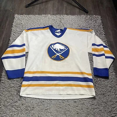 Vintage Buffalo Sabres Jersey Mens Mens Medium Tom Barrasso 30 CCM Distressed • $39.99