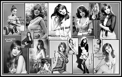 Madeline Smith Signed Collage Cotton Canvas Image. Limited Edition (MS-6)c • $13.88