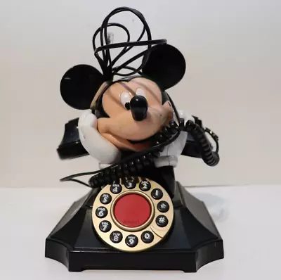 Mickey Mouse Segan Telemania Desk Phone Retro Vintage Rotary Dial Buttons • $14.99