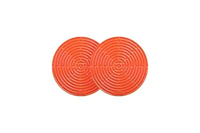 Le Creuset Silicone Pot Holder Mini 2 Pieces Pot Holder Mitten Orange Heat Resis • £39.11