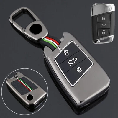 $29.37 • Buy Zinc Alloy Car Key Case Cover Holder Fit For VW Golf Atlas Jetta Passat CC 2020