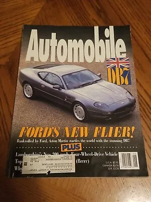 Automobile Magazine June 1993 Aston Martin DB7 Lamborghini Diablo VT Lotus Elan • $14.95