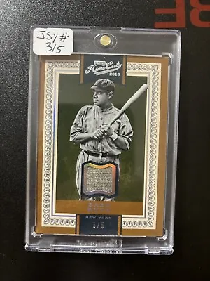 Babe Ruth 2016 Panini Prime Cuts #3/5 Jersey Card Jersey # Rare Game Used   • $799.99