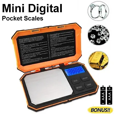 Pocket Digital LED Mini Scales 0.01 200g Precision Balance Weight Jewellery Food • $32.99