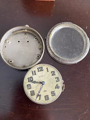 $45 • Buy Vintage 63.25mm Sandoz  Vuille Stadium  Car Clock For Parts Only ,broken Balance