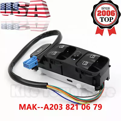 Master Power Window Mirror Switch For MERCEDES BENZ C CLK Class W203 USA New  • $32.99