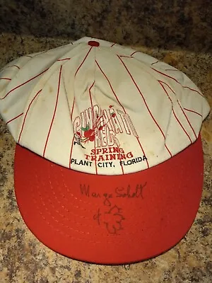 Marge Schott Cincinnati Reds 1991 Spring Training Hat Autographed Schottzie • $50