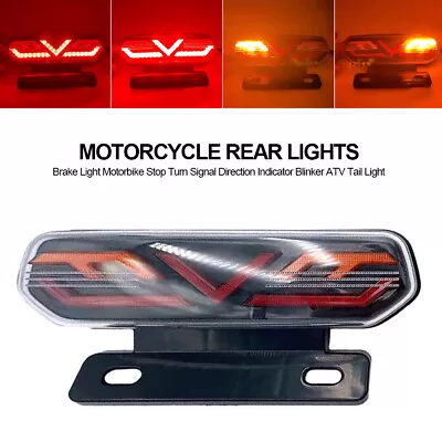 Rear Lights LED Motorcycle Brake Light ATV Tail Light Stop Turn Signal Indicator • $19.86