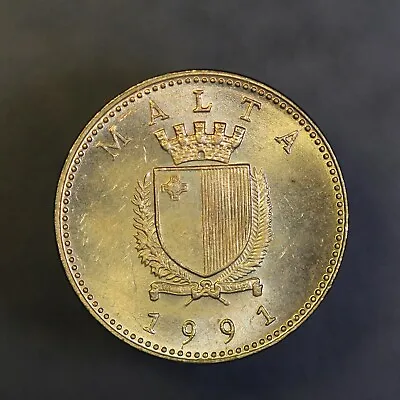 1991 Malta 1 Cent From Original Collection  -lot Aa 992 • $5.89