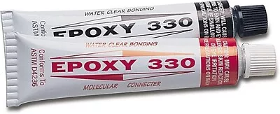 Epoxy 330 Bonds Steel Aluminum Wood Ceramic Tile Pls • $9.99