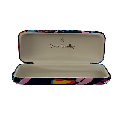 Vera Bradley Eyeglass Glasses Sunglasses Hard Case Black Clamshell • $14.99