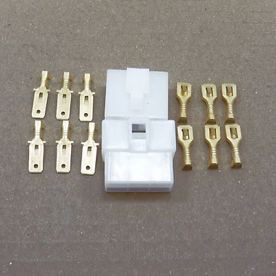 £3.25 • Buy Connector Plug Socket Kit 6.3mm Way Pin Car Motorcycle Scooter UK Stock