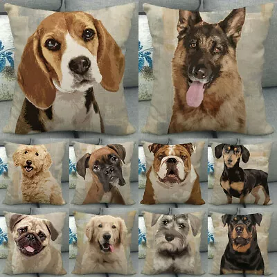 $3.98 • Buy Wholesale 18x18  Pet Dog German Shepherd Throw Pillow Covers Couch Cushion Case