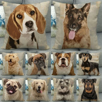 $3.98 • Buy Wholesale 18x18  Pet Dog German Shepherd Throw Pillow Covers Couch Cushion Case