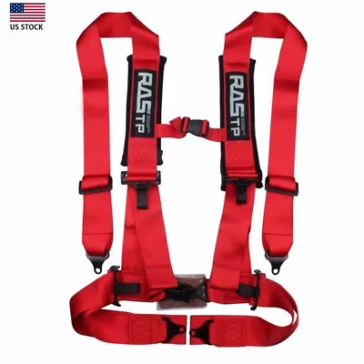 RED 4 Point 3  Racing Style Harness Belt 4PT Camlock Quick Release  • $59.99