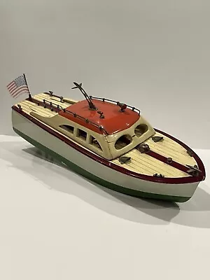 Ito Japan Toy Wood Toy Boat 19” Battery Operated Boat • $225