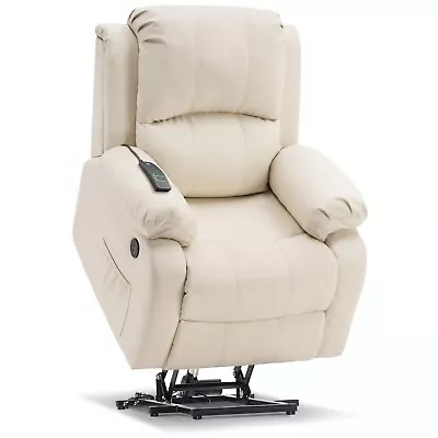 MCombo Small Sized Electric Power Lift Recliner Chair Sofa Faux Leather 7409 • $589.90