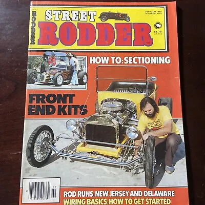 Vintage  Street Rodder Magazine~ February 1980~ Free Shipping • $7.99