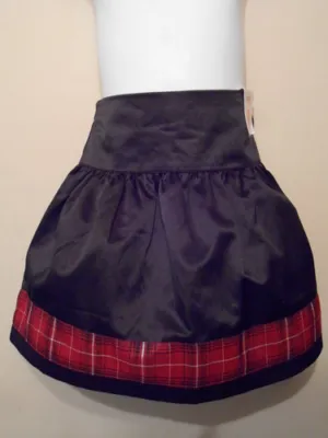 Gymboree Girls Adjustable Waist Satin Dressy Skirt Black 3 NWT • $27.99