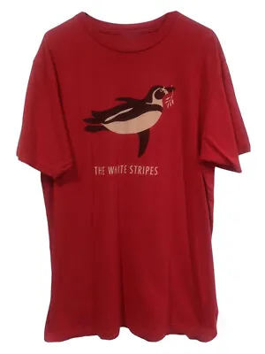 NEW The White Stripes Band Penguin T Shirt Red All Size Shirt AC1159 • $24.29