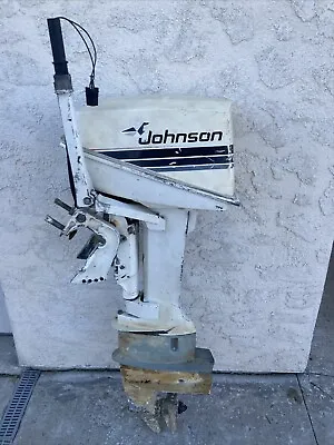 Johnson 6 HP LS Tiller Outboard Motor Boat Engine 4 5 7.5 8 9.9 10  Manual Start • $350