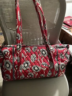 Vera Bradley 18  Large Duffel Bag In Deco Daisy Weekender Travel Carry On • $25