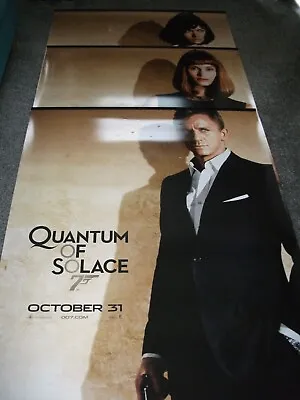 James Bond  Quantum Of Solace  Cinema Poster/banner X 3 LARGE VINYL • £250