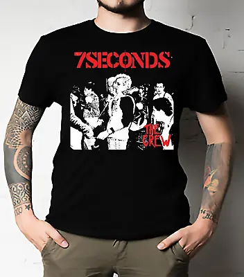 7 SECONDS T-shirt Punk Rock Band Adult Tee Black 100% Cotton New Unisex All Size • $14.96