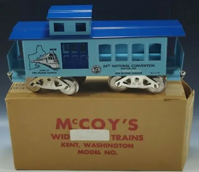 McCOY'S TRAIN 1978 25th BOSTON TCA CONVENTION CABOOSE CAR STANDARD GAUGE NIB • $135.73